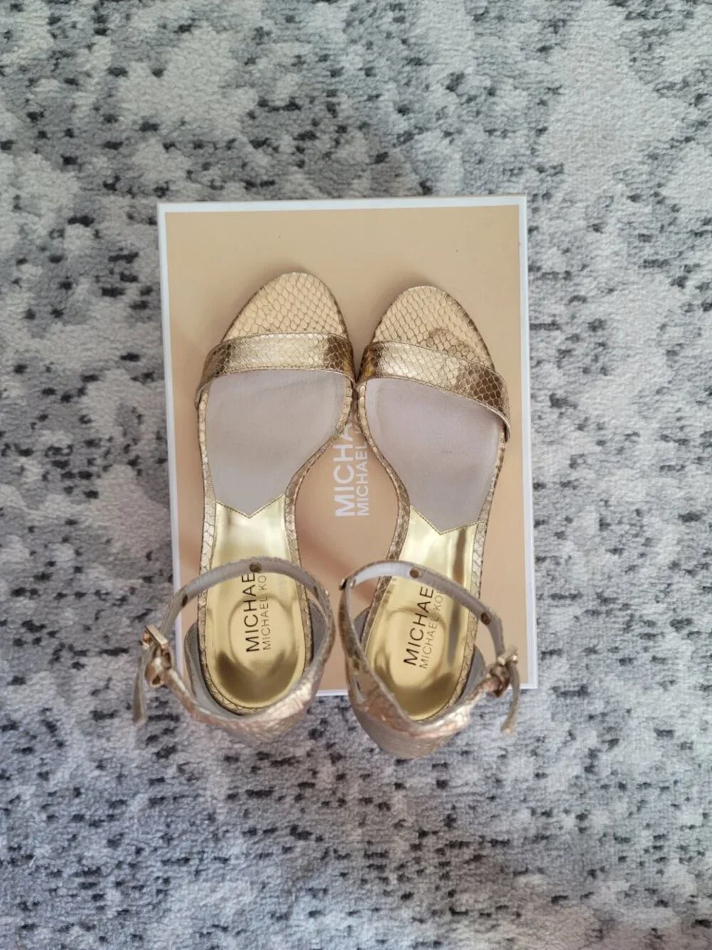Michael Kors Kristen Mid Metallic Leather Shoes (Size 7.5M)